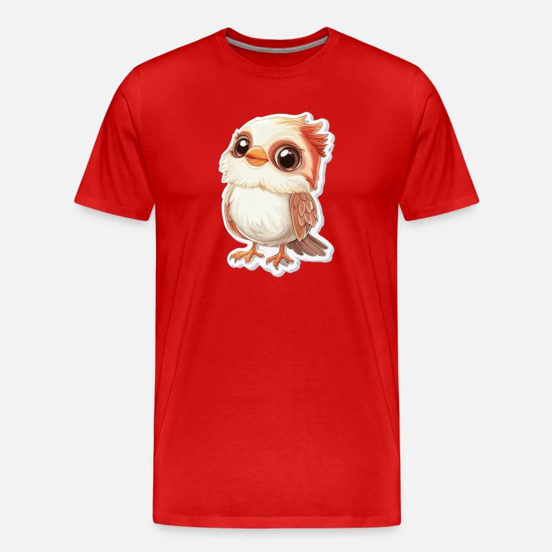 Kakadu - Männer Premium Bio T-Shirt - Rot