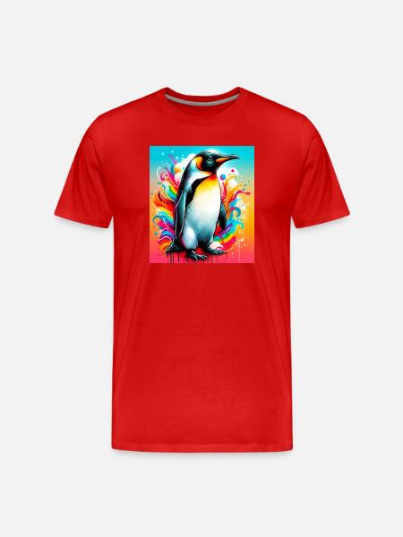 pingouin - T-shirt bio Premium Homme - rouge