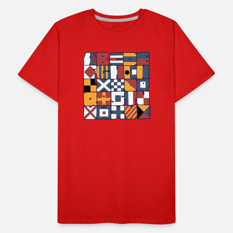 drapeaux nautiques T-shirt bio Premium Homme