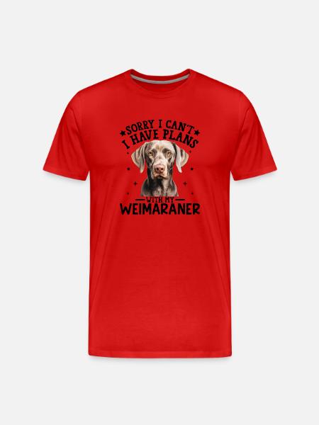 Labrador Retriever Artistic Portrait - Men's Premium Organic T-Shirt - red