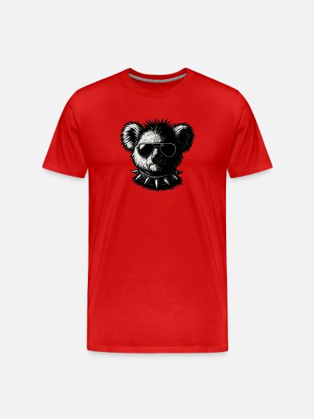 Rock-Koala - Men's Premium Organic T-Shirt - red