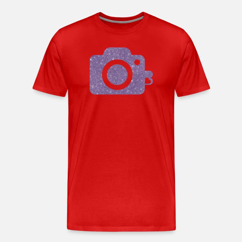 Cam logo design - Männer Premium Bio T-Shirt - Rot