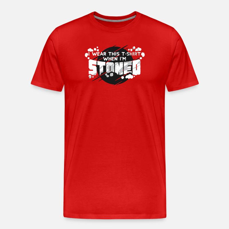 Comic Bold Statement T-Shirt Design - Männer Premium Bio T-Shirt - Rot