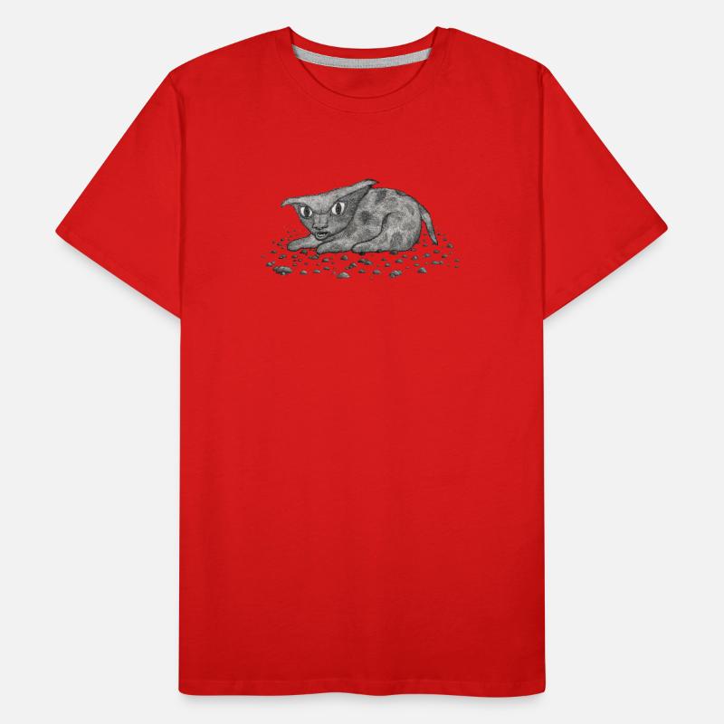 Chat Grim T-shirt bio Premium Homme