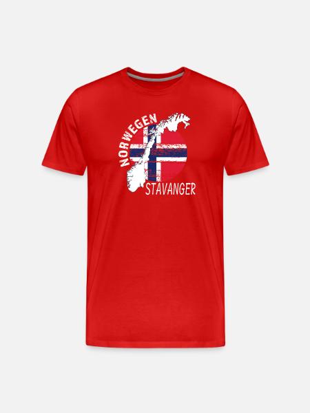 Stavanger - Men's Premium Organic T-Shirt - red
