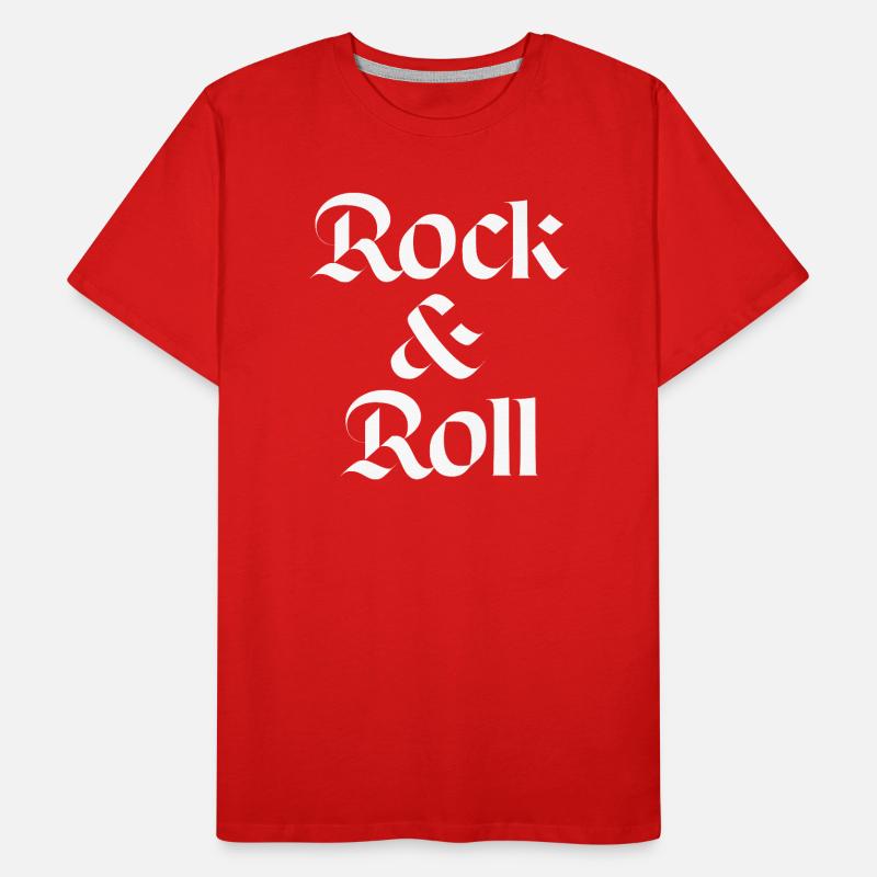 Conception typographique vintage rock and roll T-shirt bio Premium Homme