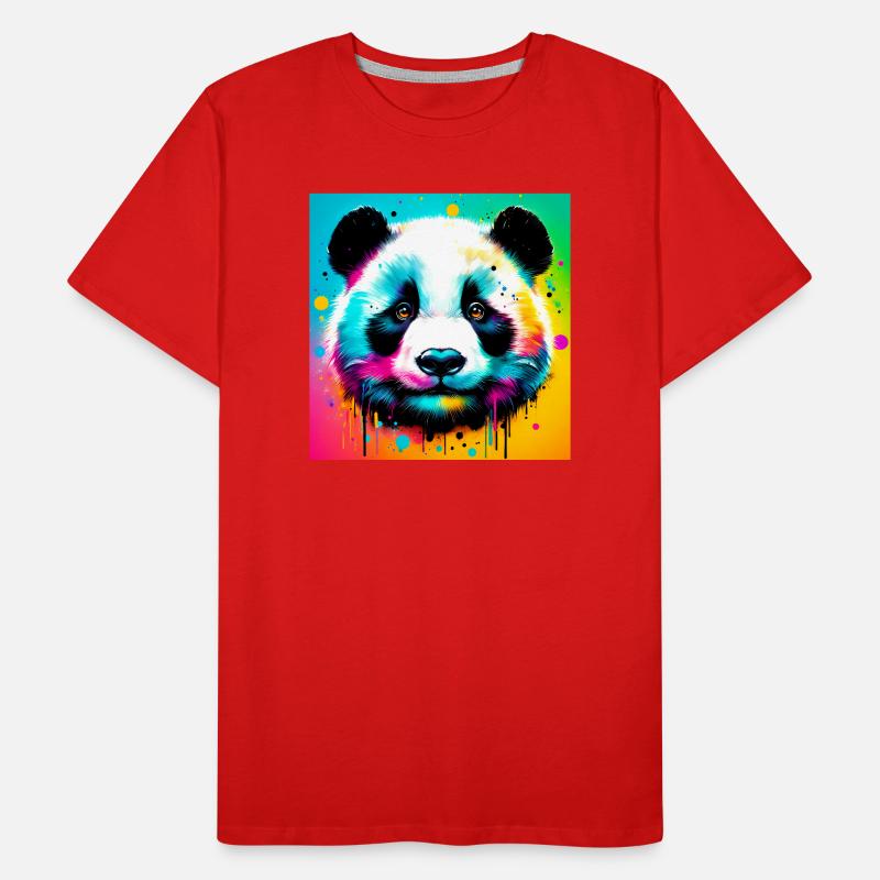 Panda Männer Premium Bio T-Shirt