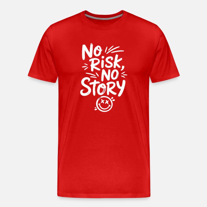 Smiley sans risque, sans histoire - T-shirt bio Premium Homme - rouge