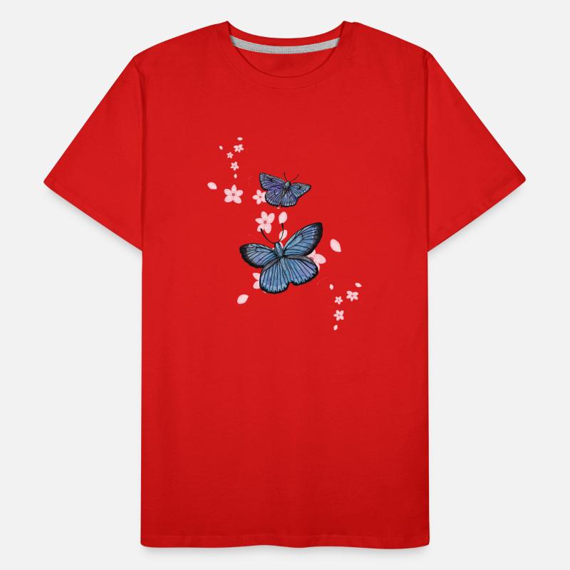 Schmetterling Bläuling - Sonja Ariel von Staden Männer Premium Bio T-Shirt