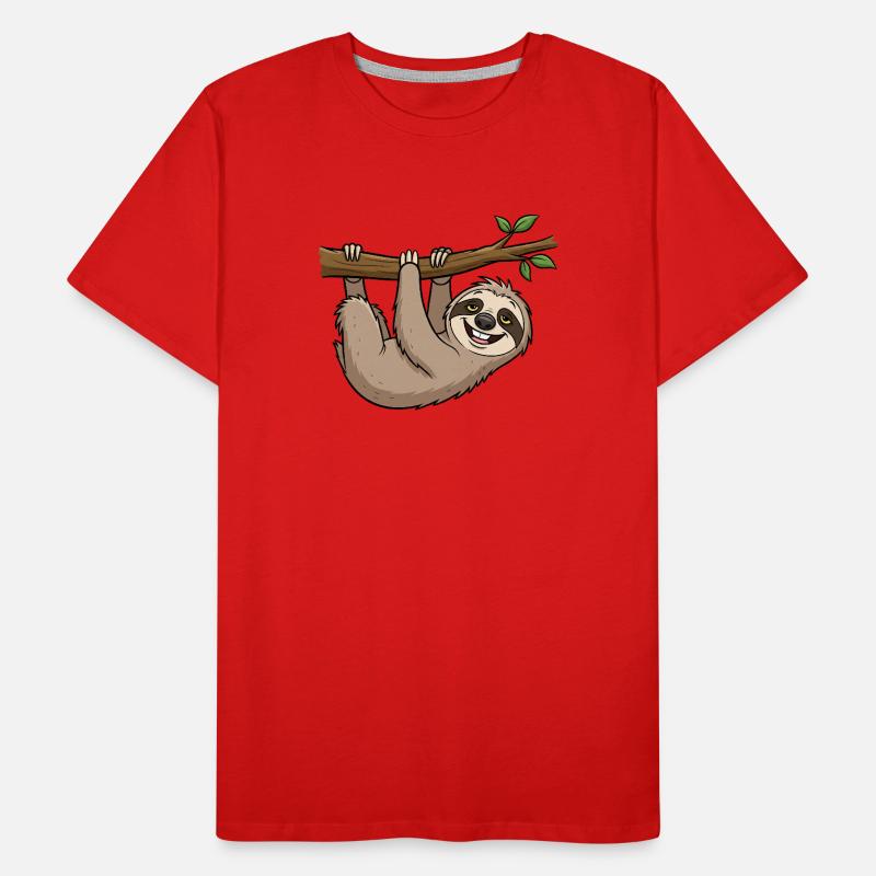 Playful sloth Men's Premium Organic T-Shirt