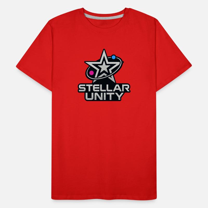 Stellar Unity – Chrome Star Men's Premium Organic T-Shirt