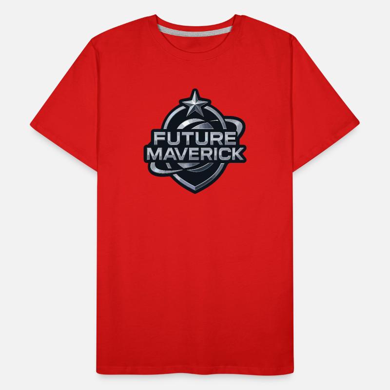 Future Maverick – Chrome Emblem Männer Premium Bio T-Shirt