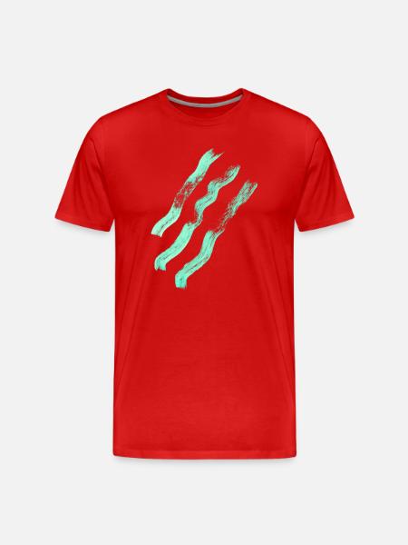 Abstract lines - minimalism - Men's Premium Organic T-Shirt - red