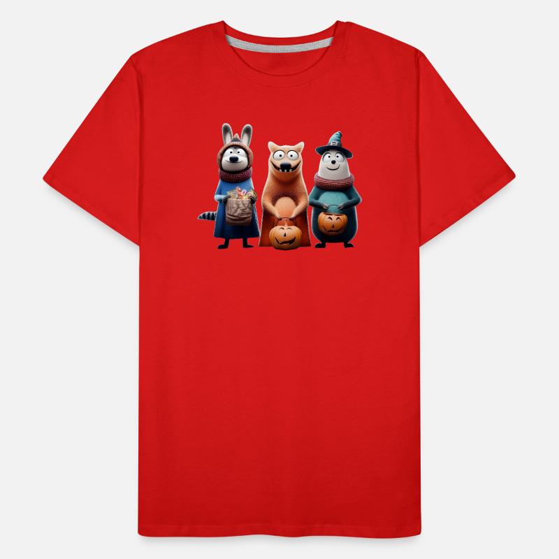 Halloween Squad – Süßes oder Saures Wooligans Männer Premium Bio T-Shirt