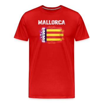 Majorque - T-shirt bio Premium Homme - rouge - Devant - Damien (186cm)