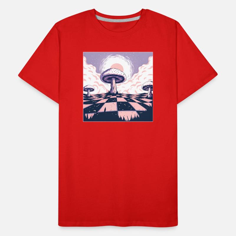 Dreamscape Pilz-Wunderland Männer Premium Bio T-Shirt