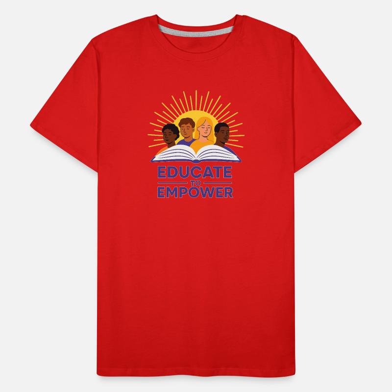 Illustration éducative sur la diversité ensoleillée T-shirt bio Premium Homme