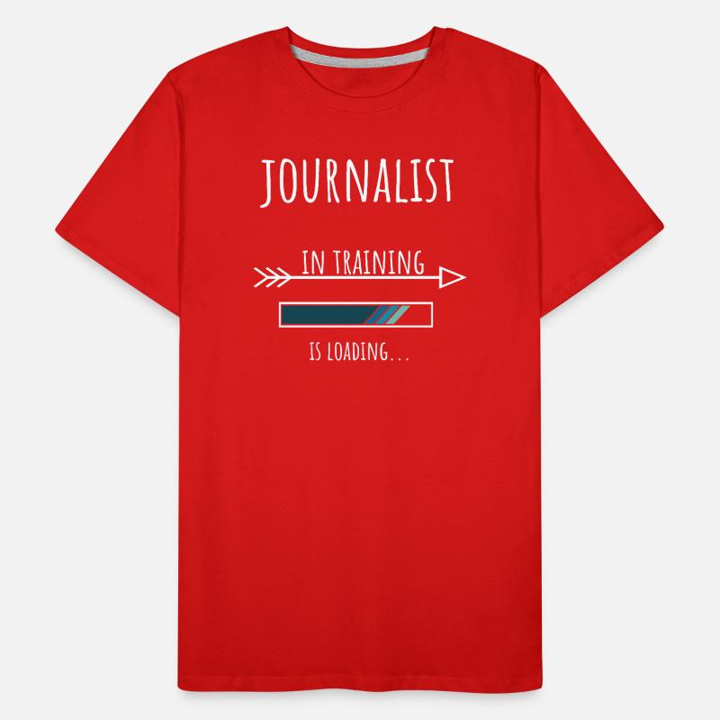 Journalist Gift Profession Education Men's Premium Organic T-Shirt