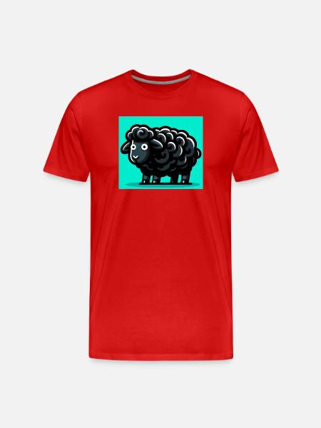 Black Sheep - Men's Premium Organic T-Shirt - red
