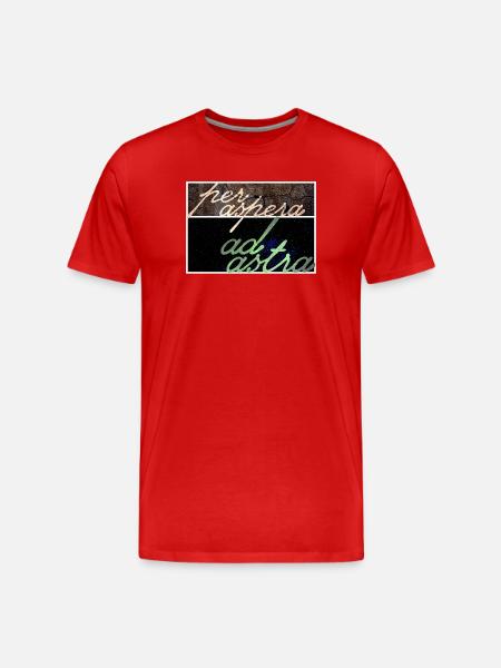 Per Aspera Ad Astra - Men's Premium Organic T-Shirt - red