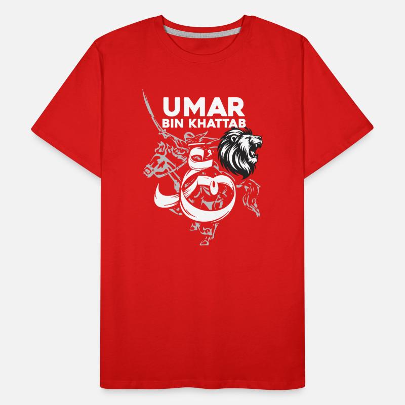 Umar Bin Khattab Inspirational tshirt Men's Premium Organic T-Shirt