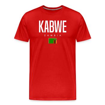Kabwe Zambia - Men's Premium Organic T-Shirt - red - Front - Damien (186cm)