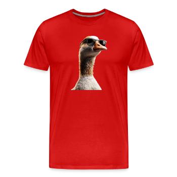 Oie mignon oie poussins Oie poussin canard petites oies - T-shirt bio Premium Homme - rouge - Devant - Damien (186cm)