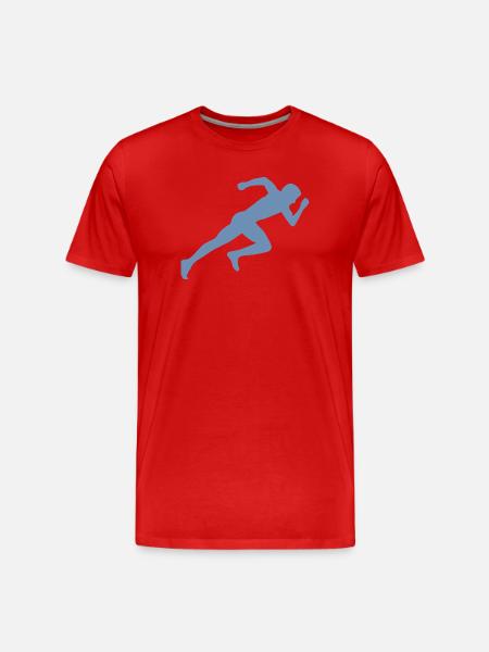 Silhouette minimaliste Sprinter Sprint Racing - T-shirt bio Premium Homme - rouge
