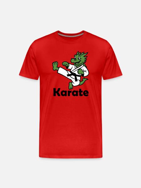 Karaté Dragon - T-shirt bio Premium Homme - rouge