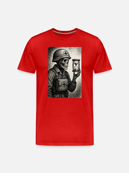 Moissonneur du temps - T-shirt bio Premium Homme - rouge