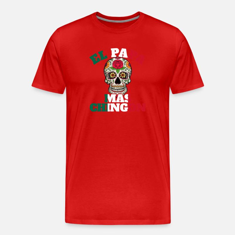 El Papa Mas Chingon - Männer Premium Bio T-Shirt - Rot