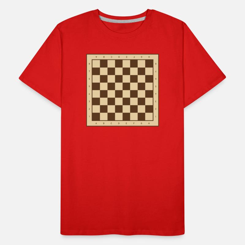 Klassisches Schachbrett Design Männer Premium Bio T-Shirt