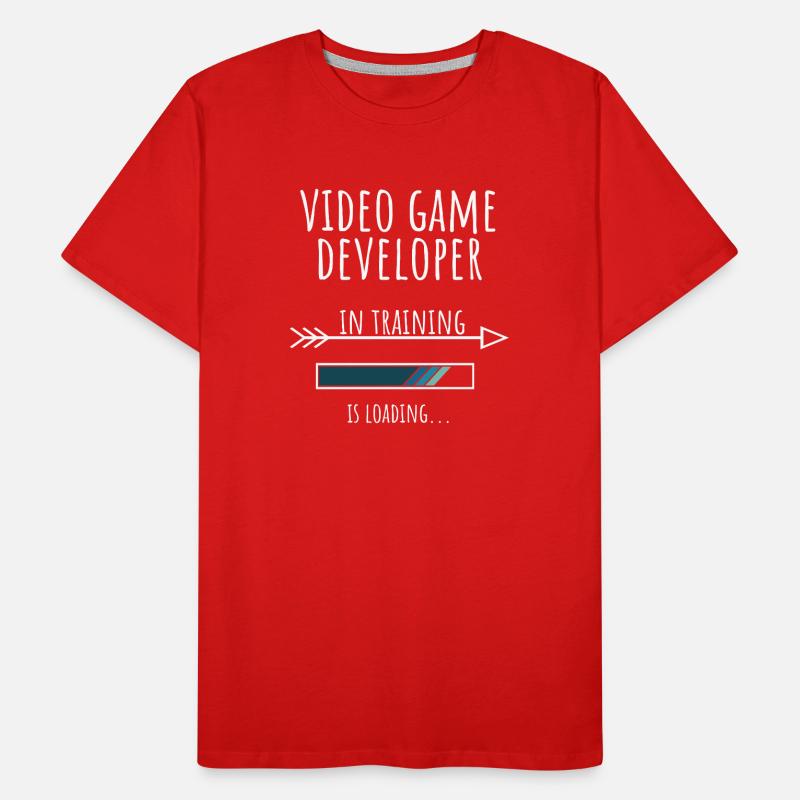 Video Game Developer Gift Profession Education Men's Premium Organic T-Shirt