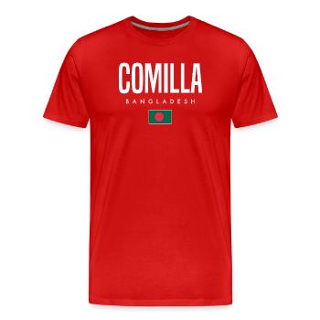 Comilla Bangladesch - Männer Premium Bio T-Shirt - Rot - Vorne - Damien (186cm)