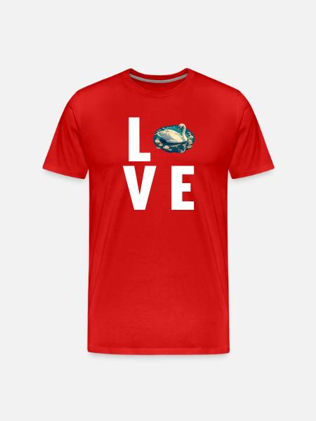 Swans Swan - Men's Premium Organic T-Shirt - red