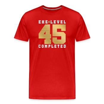 45. Hochzeitstag - Männer Premium Bio T-Shirt - Rot - Vorne - Damien (186cm)