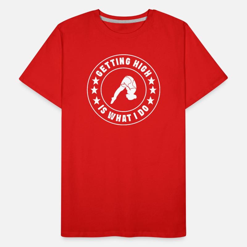 Diving diving board Men's Premium Organic T-Shirt
