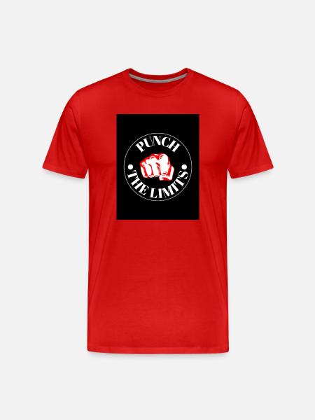 Emblème Punch the Limits - T-shirt bio Premium Homme - rouge