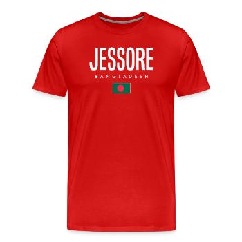 Jessore Bangladesch - Männer Premium Bio T-Shirt - Rot - Vorne - Damien (186cm)