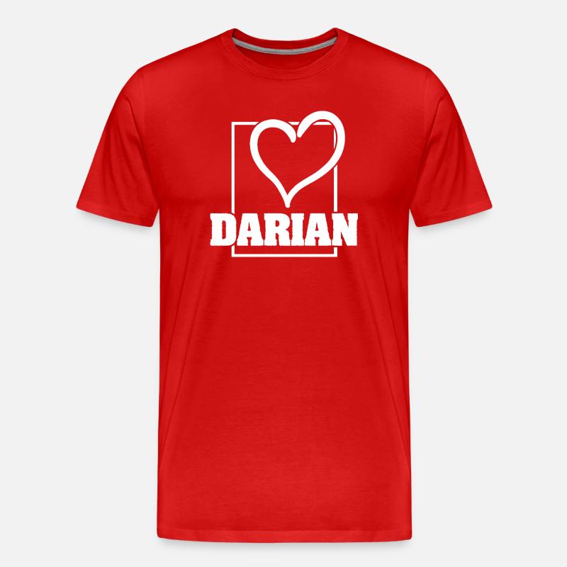 Frau Darian - Männer Premium Bio T-Shirt - Rot