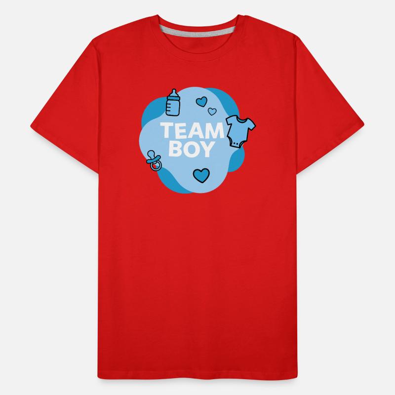 Conception de la douche de bébé de l’équipe Boy T-shirt bio Premium Homme