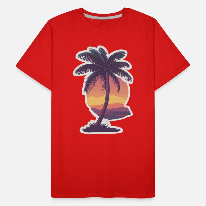 Palm tree Men's Premium Organic T-Shirt