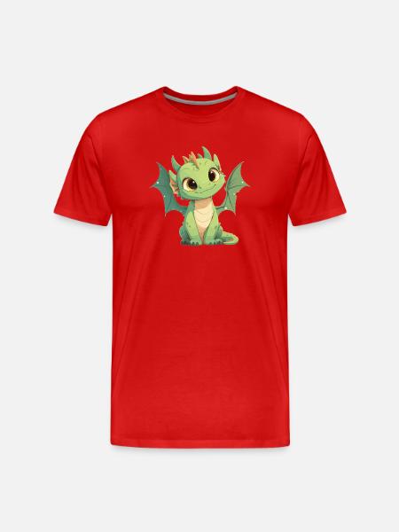 Dragon Dragon - Men's Premium Organic T-Shirt - red