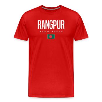 Rangpur Bangladesh - Men's Premium Organic T-Shirt - red - Front - Damien (186cm)