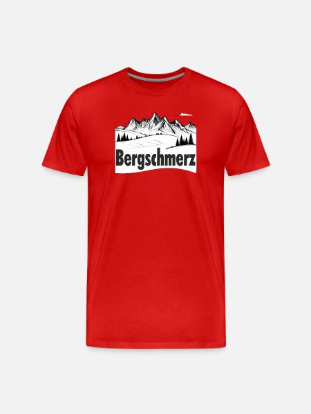 Mountain pain - Men's Premium Organic T-Shirt - red