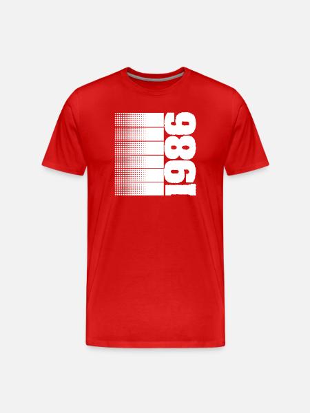 1986 - T-shirt bio Premium Homme - rouge