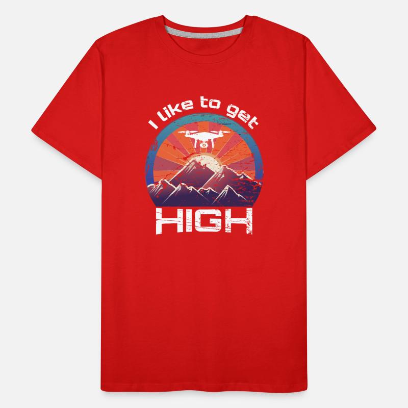 J'aime devenir pilote de drone T-shirt bio Premium Homme