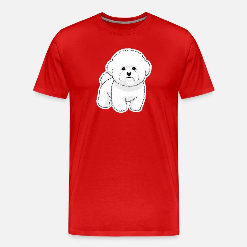 Bichon Mignon - Männer Premium Bio T-Shirt - Rot