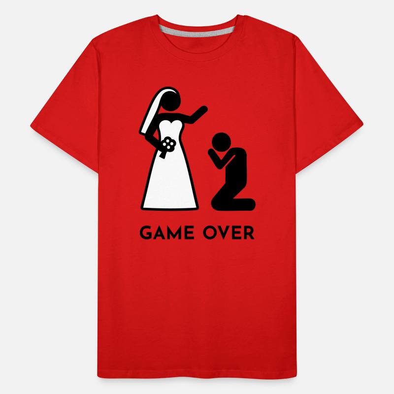 Wedding - Game over Men's Premium Organic T-Shirt