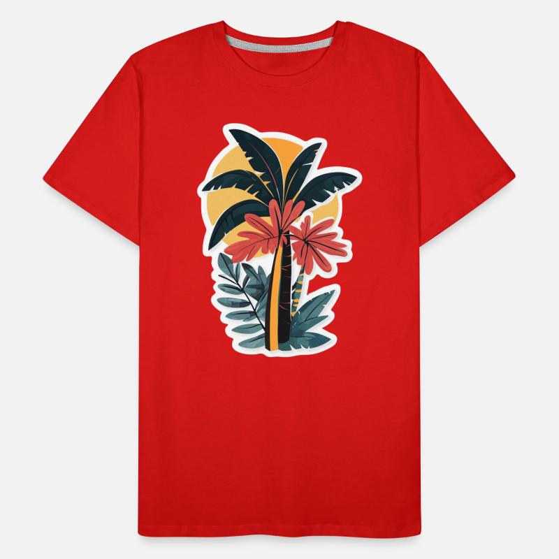 Palm tree Men's Premium Organic T-Shirt